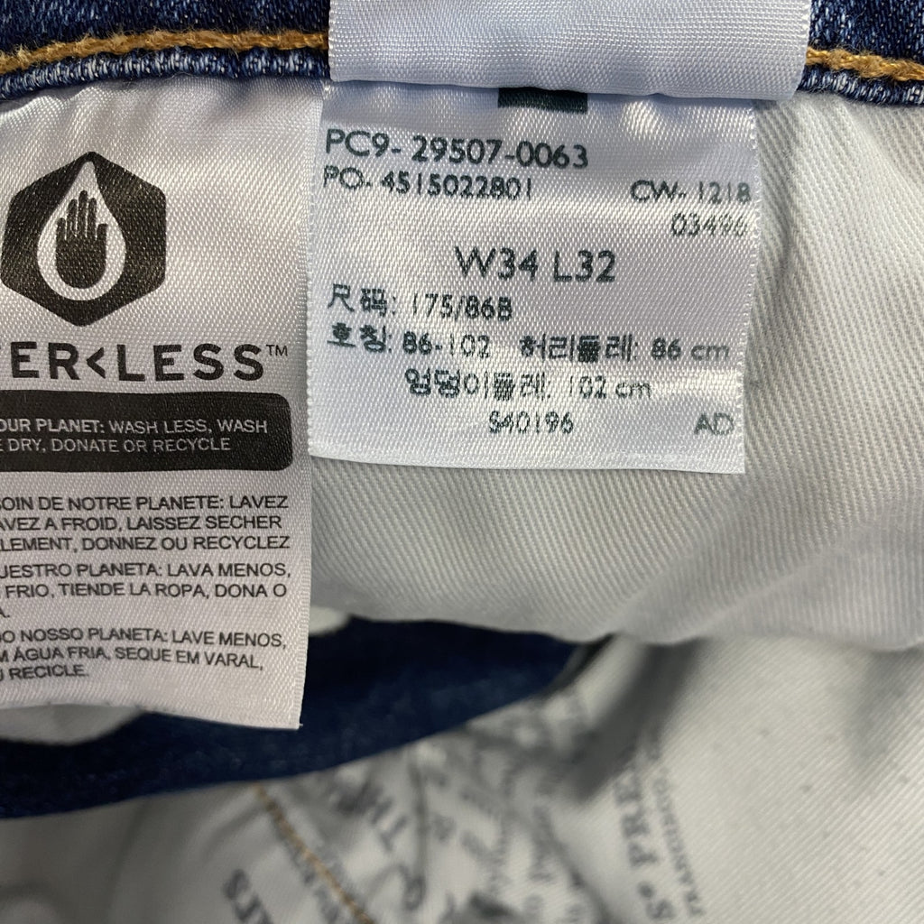 Levi's　リーバイス　502　デニムパンツ/ジーンズ　ジップフライ　インディゴ　W34サイズ