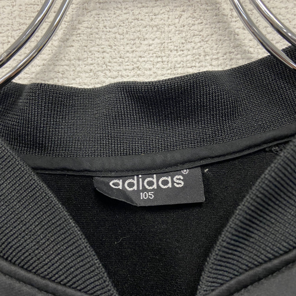 90s　adidas　アディダス　ATPタイプ　トラックジャケット/ジャージ　ヴィンテージ　黒　ブラック　105