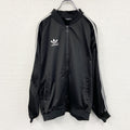 90s　adidas　アディダス　ATPタイプ　トラックジャケット/ジャージ　ヴィンテージ　黒　ブラック　105