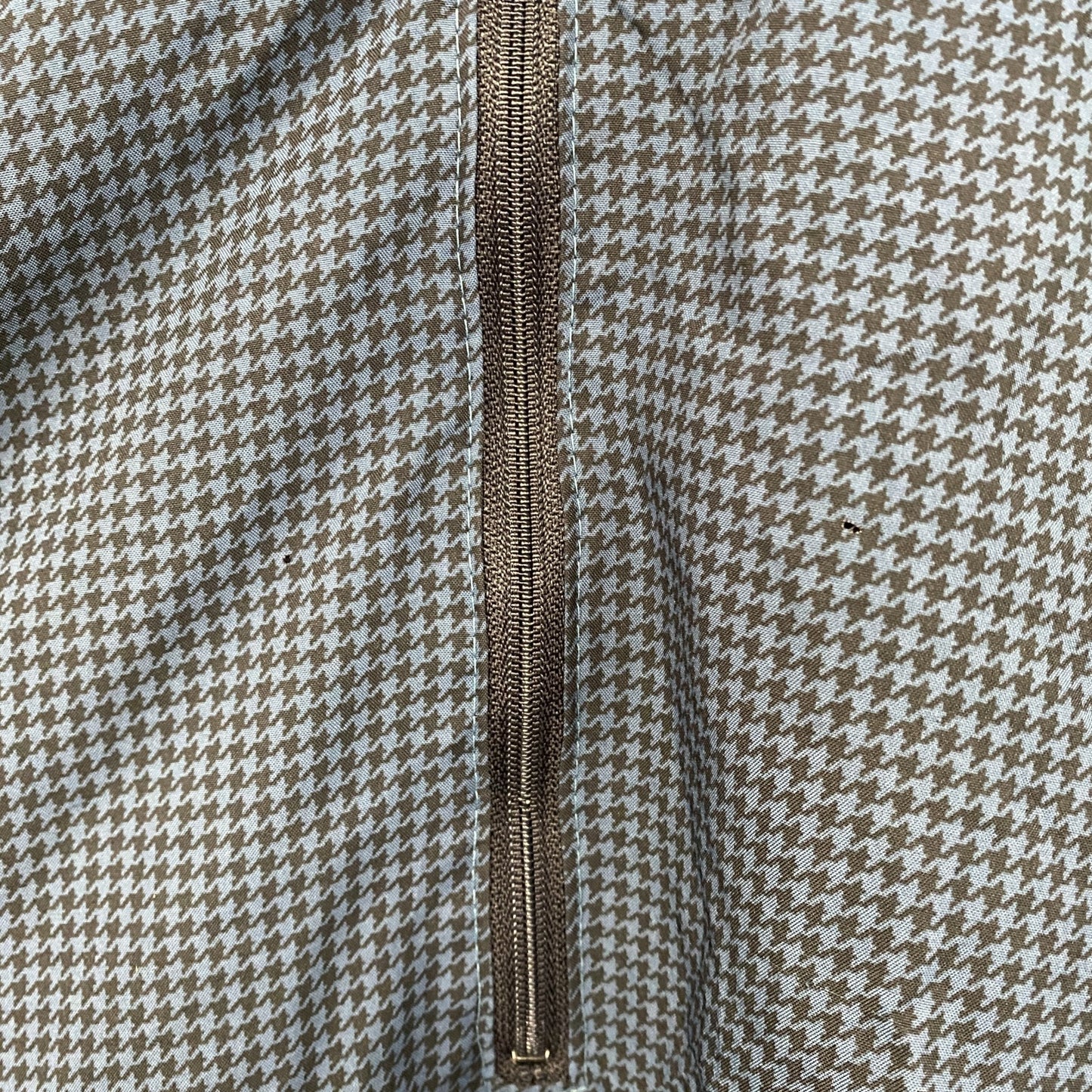 80s～　Forrester's　ハーフジッププルオーバージャケット　ロケットTALON　千鳥格子　ブルー　Lサイズ