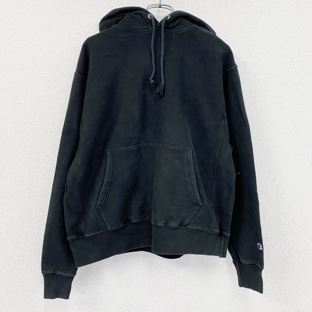 Champion　チャンピオン　リバースウィーブ　スウェットパーカー/フーディー　単色タグ　復刻　黒　ブラック　Lサイズ