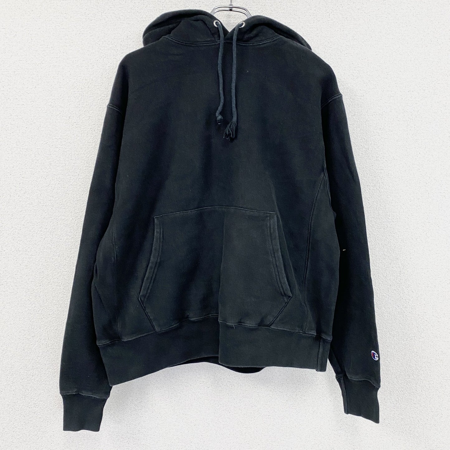 Champion　チャンピオン　リバースウィーブ　スウェットパーカー/フーディー　単色タグ　復刻　黒　ブラック　Lサイズ