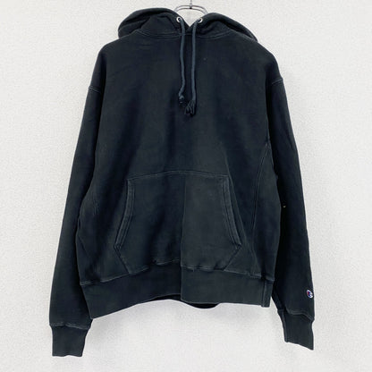 Champion　チャンピオン　リバースウィーブ　スウェットパーカー/フーディー　単色タグ　復刻　黒　ブラック　Lサイズ