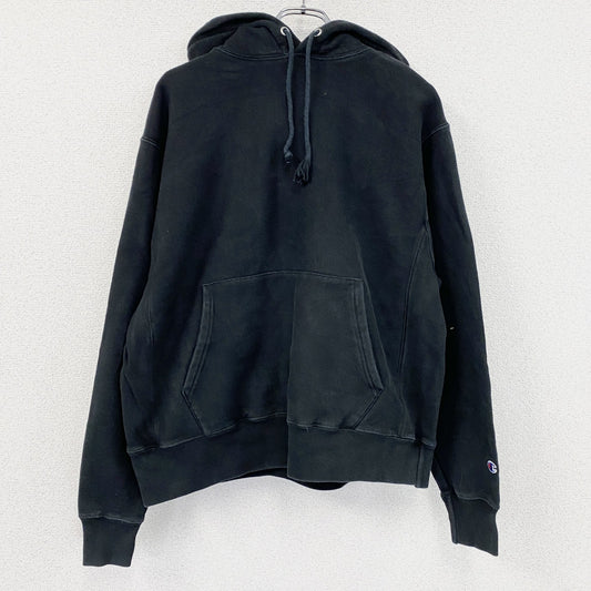 Champion　チャンピオン　リバースウィーブ　スウェットパーカー/フーディー　単色タグ　復刻　黒　ブラック　Lサイズ