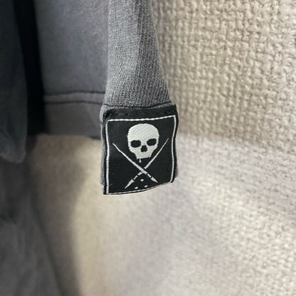 古着 used Sullen Art Collective　半袖Tシャツ　USA製　スカル　ネイティブアメリカン　グレー　L