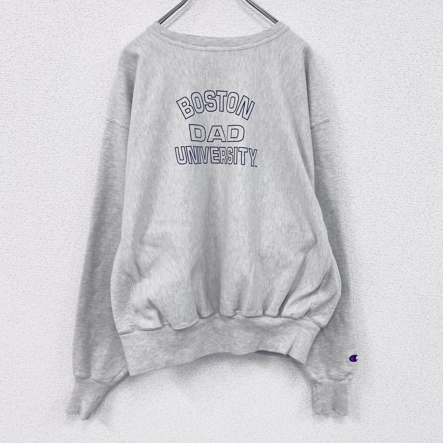 90s　Champion　チャンピオン　リバースウィーブ　スウェット/トレーナー　刺繍タグ　霜降りグレー　XLサイズ