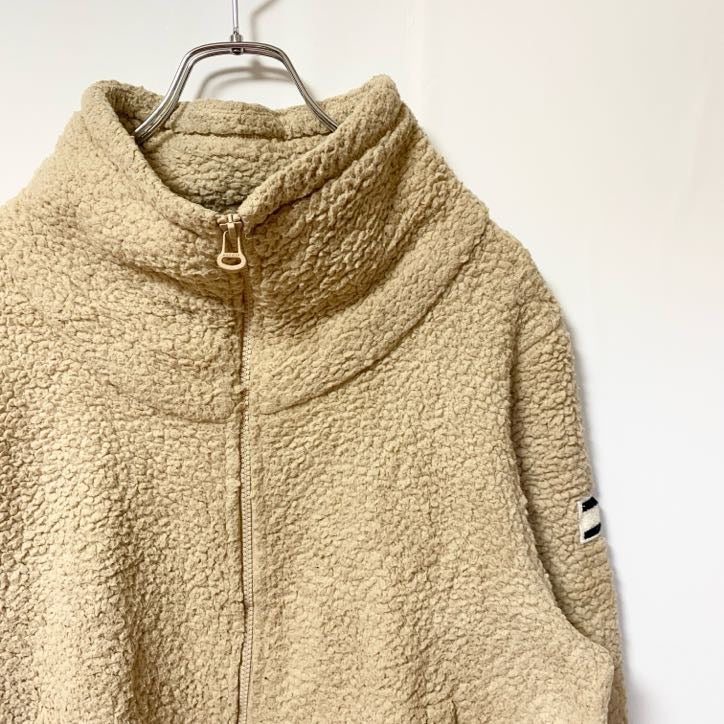 古着 used　TOMMY HILFIGER トミーヒルフィガー　長袖フリースジャケット　ワンポイントロゴ　ハイネック　Mサイズ