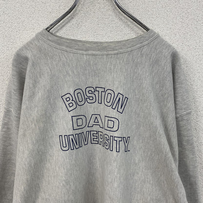 90s　Champion　チャンピオン　リバースウィーブ　スウェット/トレーナー　刺繍タグ　霜降りグレー　XLサイズ