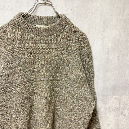 古着 used　Britches Great　Outdoors　USA製　長袖無地ウールニット　セーター　マトンスリーブ　Mサイズ