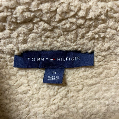 古着 used　TOMMY HILFIGER トミーヒルフィガー　長袖フリースジャケット　ワンポイントロゴ　ハイネック　Mサイズ