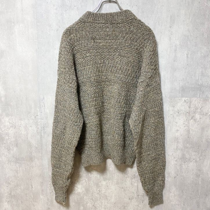 古着 used　Britches Great　Outdoors　USA製　長袖無地ウールニット　セーター　マトンスリーブ　Mサイズ