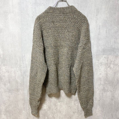 古着 used　Britches Great　Outdoors　USA製　長袖無地ウールニット　セーター　マトンスリーブ　Mサイズ