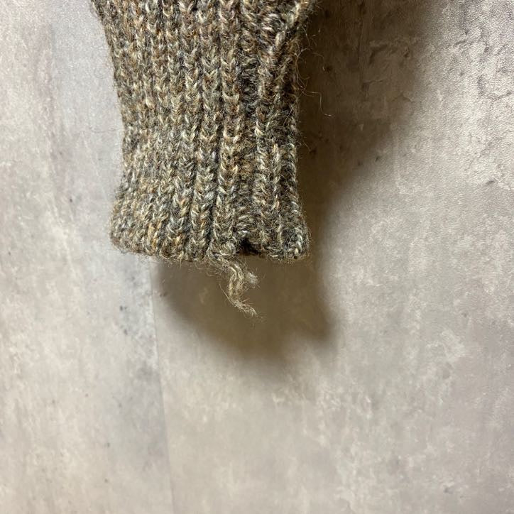 古着 used　Britches Great　Outdoors　USA製　長袖無地ウールニット　セーター　マトンスリーブ　Mサイズ