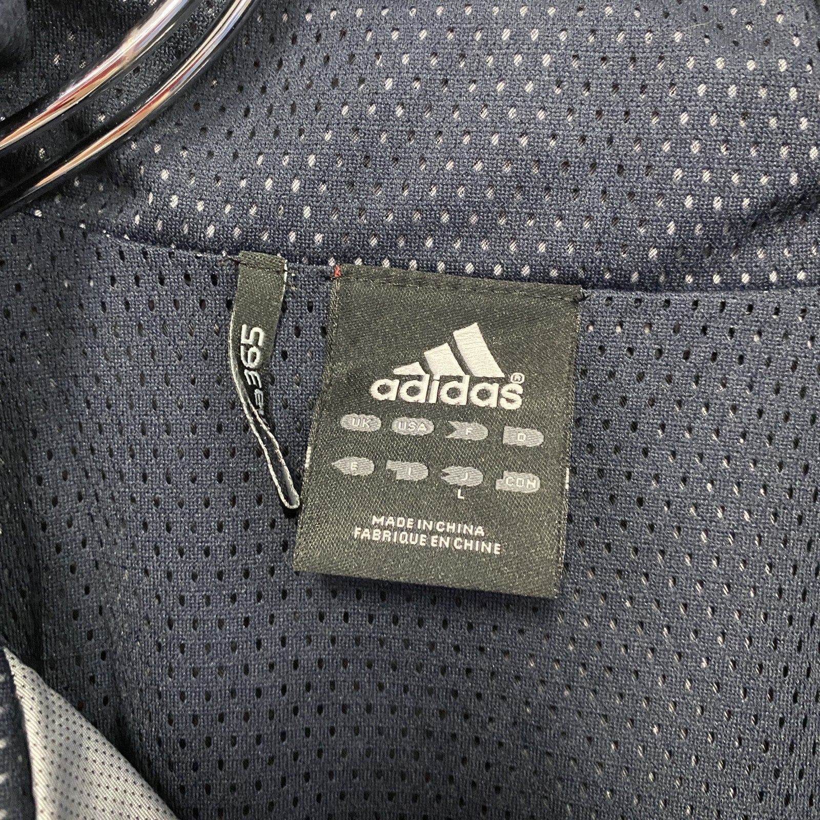 adidas　アディダス　ジャージセットアップ　トラックジャケット　トラックパンツ　パフォーマンスロゴ　灰色　グレー　Lサイズ