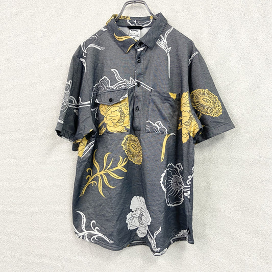 NIKE　ナイキ　半袖シャツ　花柄　灰色　グレー　XLサイズ