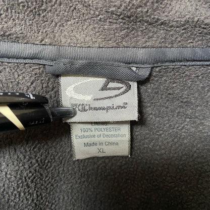 古着 used　C9 by Champion　チャンピオン　長袖ナイロンジャケット　裏フリース　茶色　ビックシルエット　XLサイズ