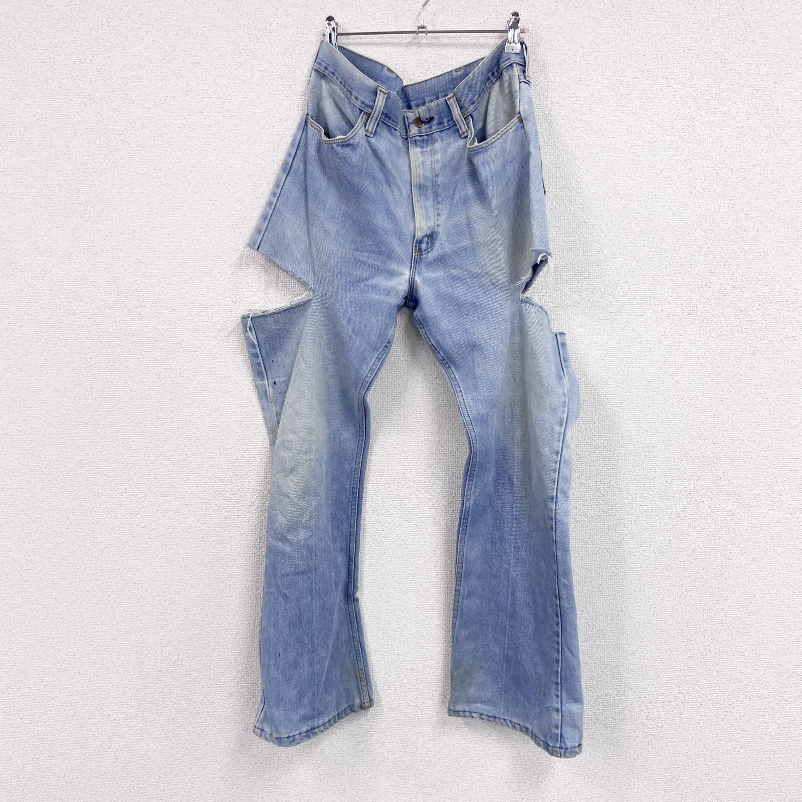 ～70s　デニムパンツ/ジーンズ　切込み　SCOVILLジップ　ジップフライ　ヴィンテージ　インディゴ