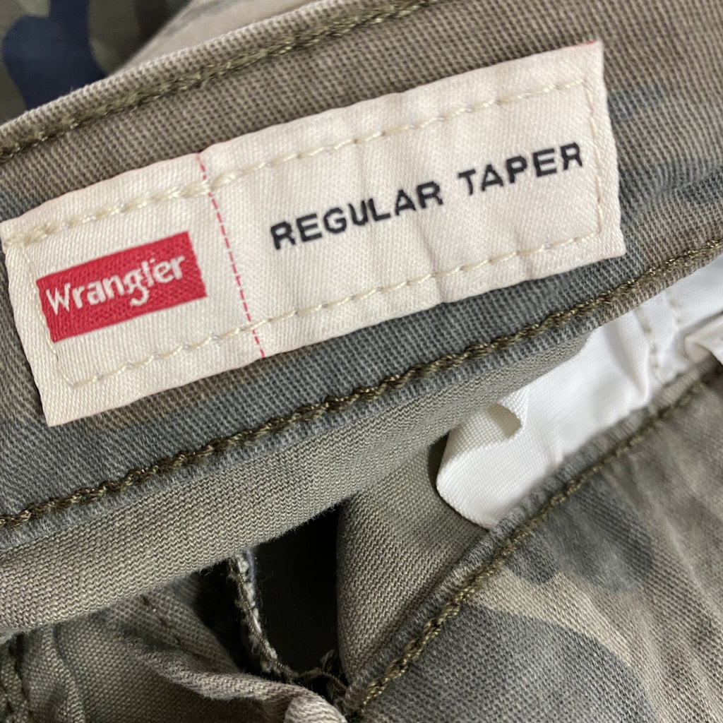 Wrangler　ラングラー　カーゴパンツ　ジップフライ　迷彩柄　カモフラ　カーキ　W33サイズ