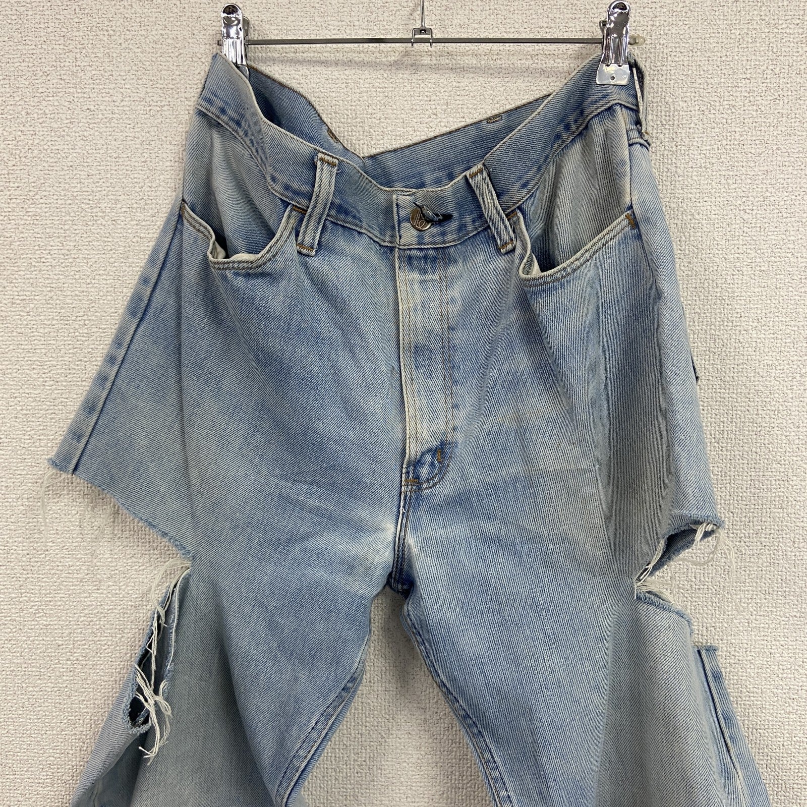 ～70s　デニムパンツ/ジーンズ　切込み　SCOVILLジップ　ジップフライ　ヴィンテージ　インディゴ