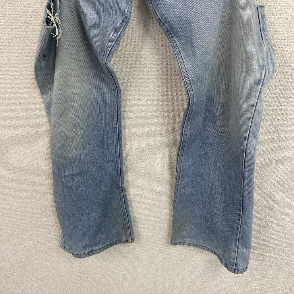 ～70s　デニムパンツ/ジーンズ　切込み　SCOVILLジップ　ジップフライ　ヴィンテージ　インディゴ