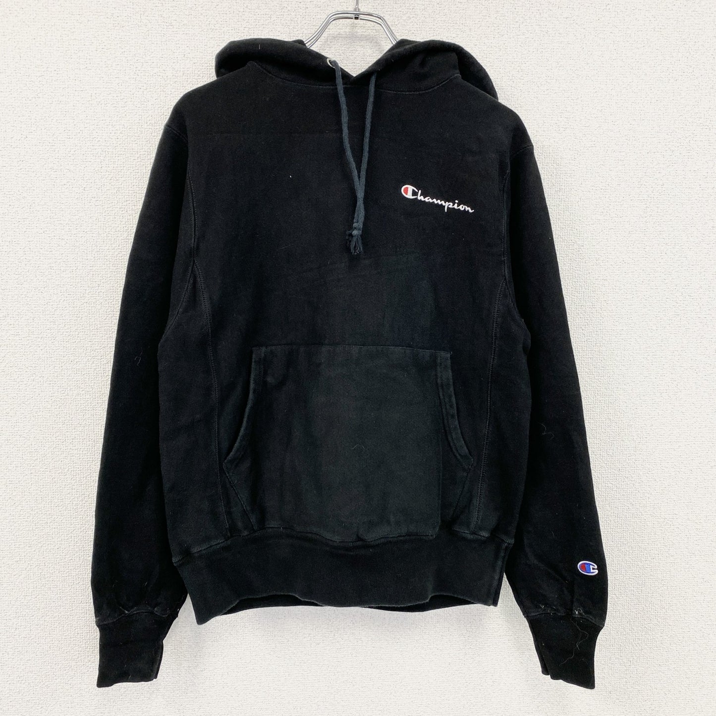 Champion　チャンピオン　リバースウィーブ　スウェットパーカー/フーディー　黒　ブラック　Sサイズ