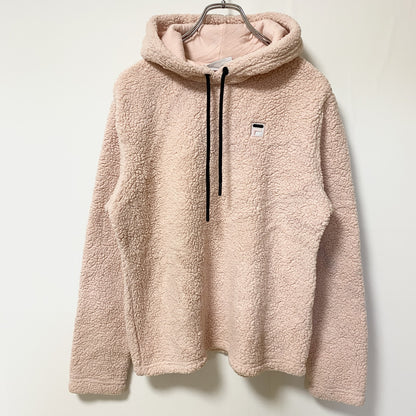 FILA　フィラ　ボアパーカー/フーディー　ワンポイントロゴ　スポーツミックス　ピンク　Sサイズ