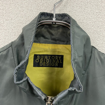 SUNTORY ORIGINAL DESIGN　クレスト12年　フライトジャケット　ミリタリージャケット　青　ブルー　