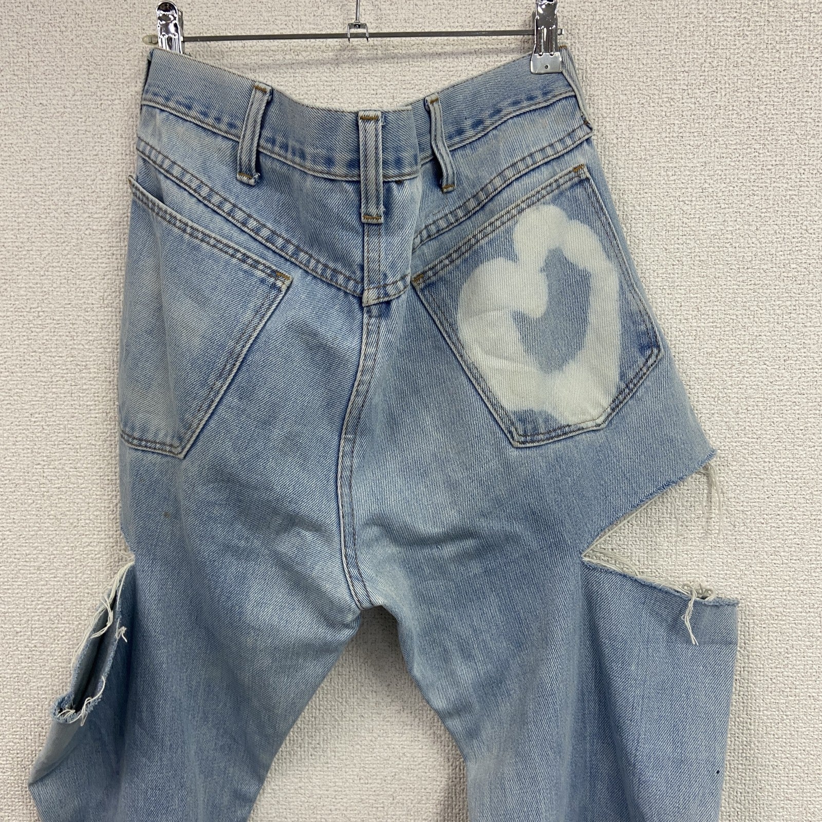 ～70s　デニムパンツ/ジーンズ　切込み　SCOVILLジップ　ジップフライ　ヴィンテージ　インディゴ