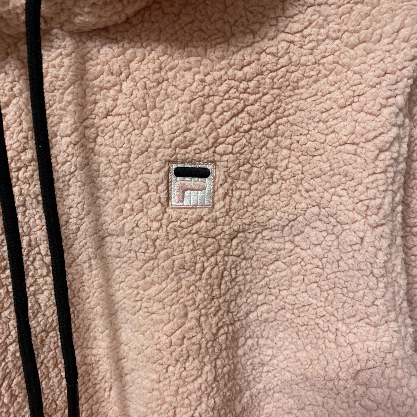 FILA　フィラ　ボアパーカー/フーディー　ワンポイントロゴ　スポーツミックス　ピンク　Sサイズ