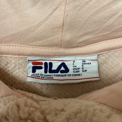 FILA　フィラ　ボアパーカー/フーディー　ワンポイントロゴ　スポーツミックス　ピンク　Sサイズ