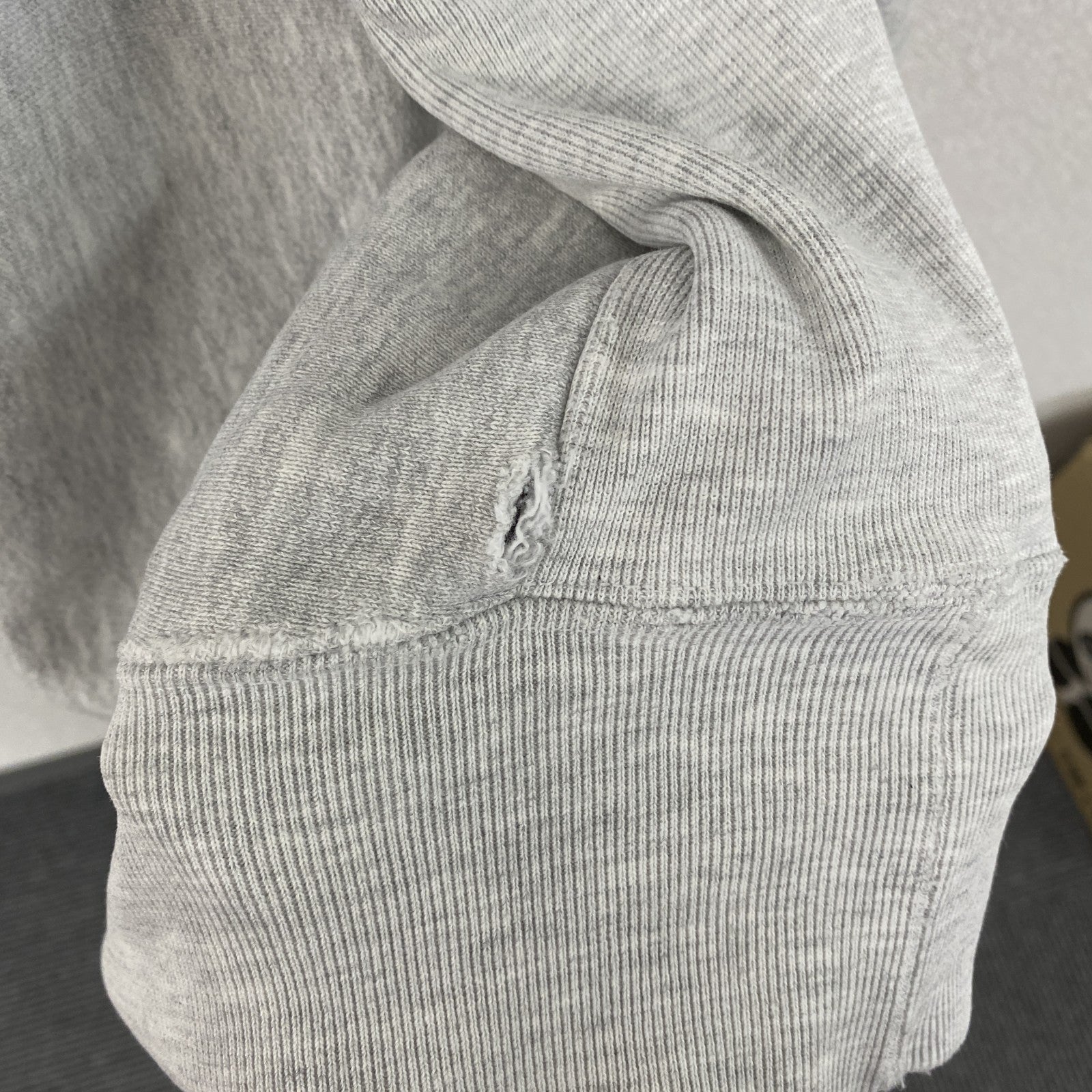 90s　Crable Sportswear　リバースウィーブタイプ　スウェット/トレーナー　灰色　グレー　XLサイズ