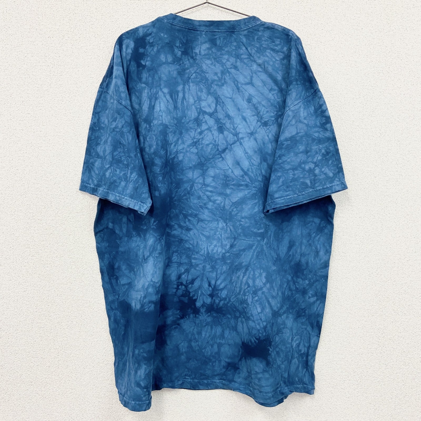 THE MOUNTAIN　ザマウンテン　半袖プリントTシャツ　アニマルT　タイダイ　青　ブルー　2XLサイズ