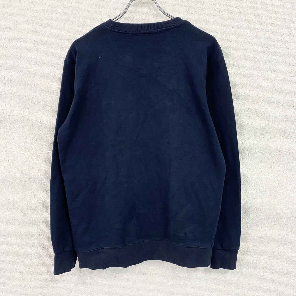 MAISON KITSUNE　メゾンキツネ　スウェット/トレーナー　ワッペン　紺　ネイビー　Lサイズ