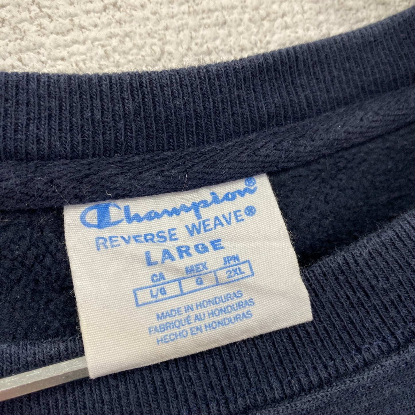 Champion　チャンピオン　リバースウィーブ　スウェット/トレーナー　紺　ネイビー　Lサイズ