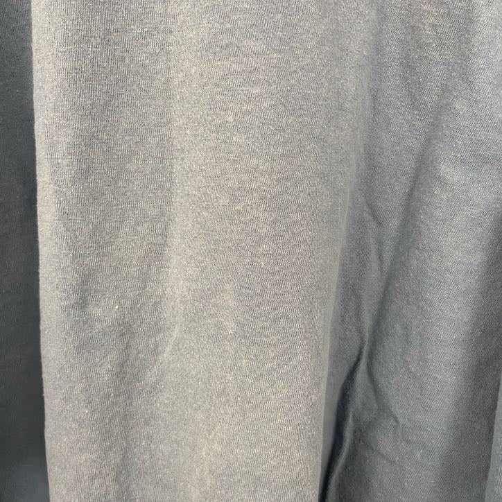 古着 used　GILDAN　ギルダン 半袖プリントTシャツ　メッセージ　オーバーサイズ　レトロ　青　ブルー　XLサイズ