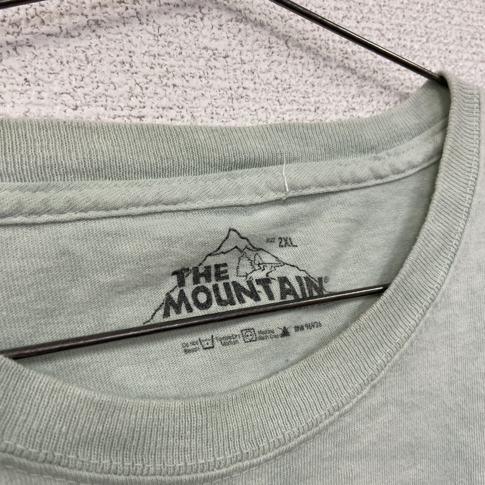 THE MOUNTAIN　ザマウンテン　半袖プリントTシャツ　アニマルT　タイダイ　グレー　2XLサイズ