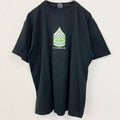 古着 used　sg 半袖プリントTシャツ　EVGA 企業ロゴ　ブラック　黒　グラボメーカー　ゲーム　レトロ　Lサイズ