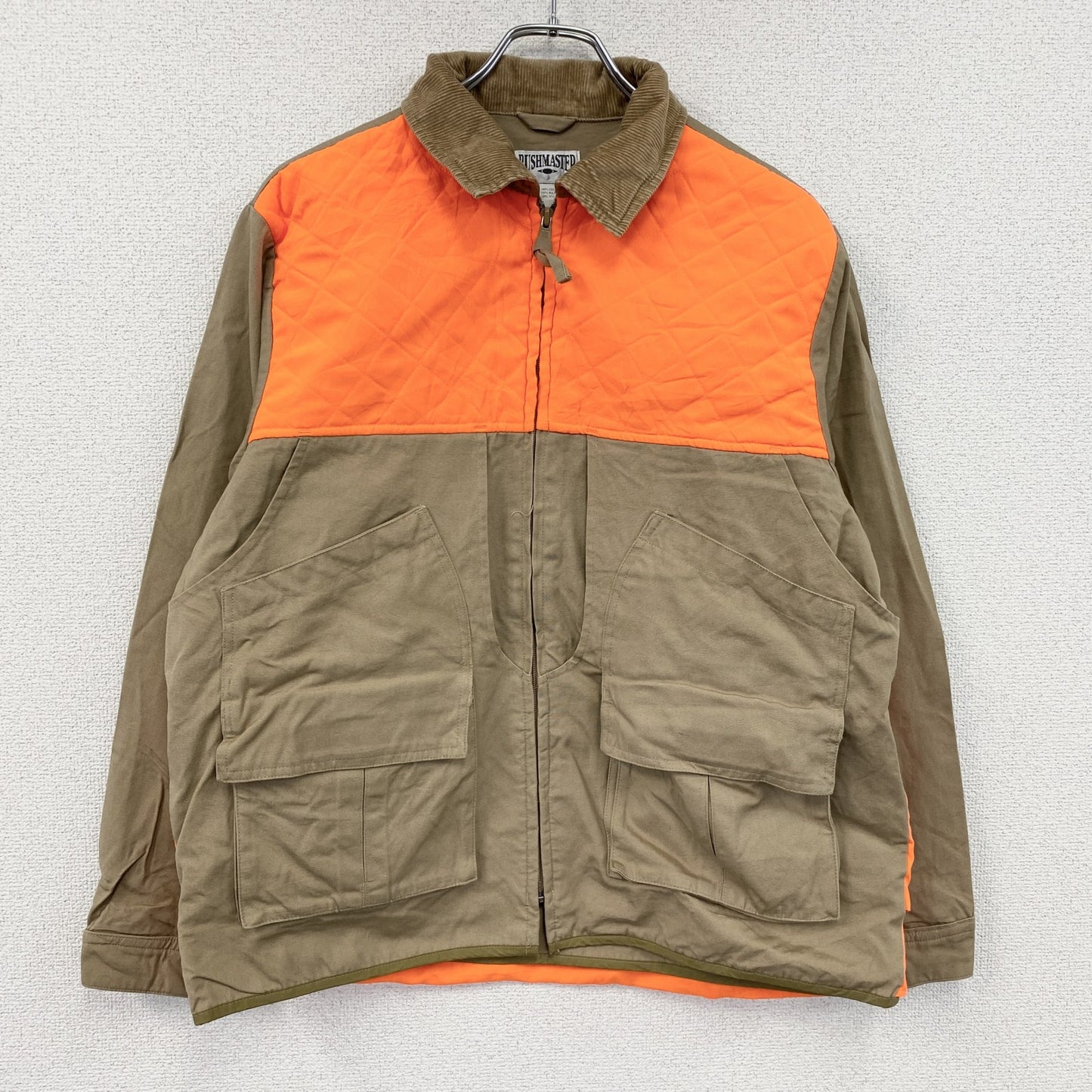 90s～　BUSHMASTER　ハンティングジャケット　コーデュロイカラー　ヴィンテージ　茶色　ブラウン　Mサイズ
