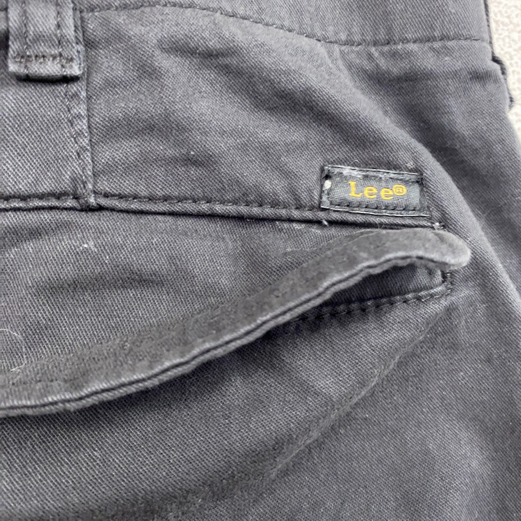 LEE　リー　カーゴパンツ　ジップフライ　黒　ブラック　W40サイズ
