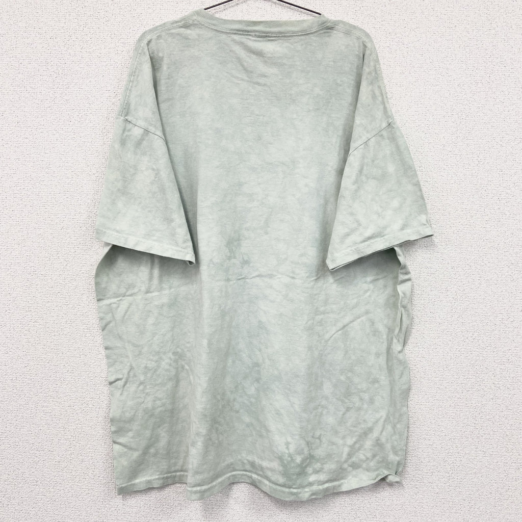 THE MOUNTAIN　ザマウンテン　半袖プリントTシャツ　アニマルT　タイダイ　グレー　2XLサイズ