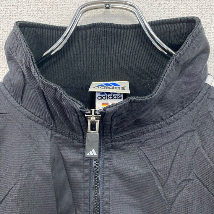 90s　adidas　アディダス　トラックジャケット/ジャージ　ヴィンテージ　黒　ブラック　Mサイズ