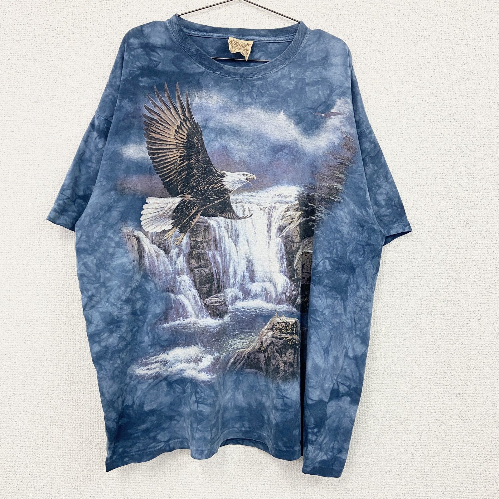 THE MOUNTAIN　ザマウンテン　半袖プリントTシャツ　アニマルT　タイダイ　青　ブルー　2XLサイズ
