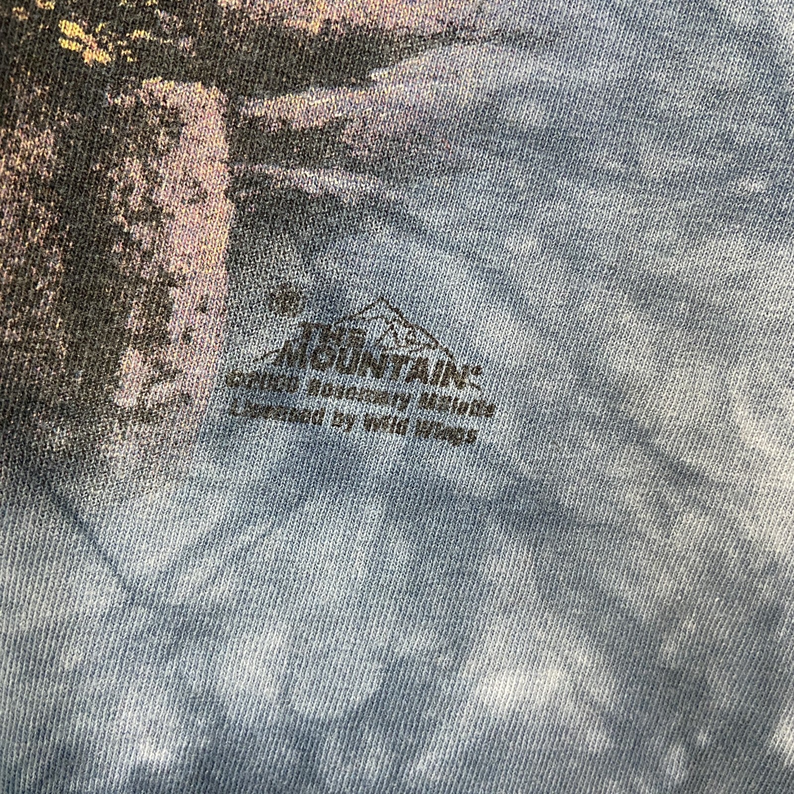 THE MOUNTAIN　ザマウンテン　半袖プリントTシャツ　アニマルT　タイダイ　青　ブルー　2XLサイズ