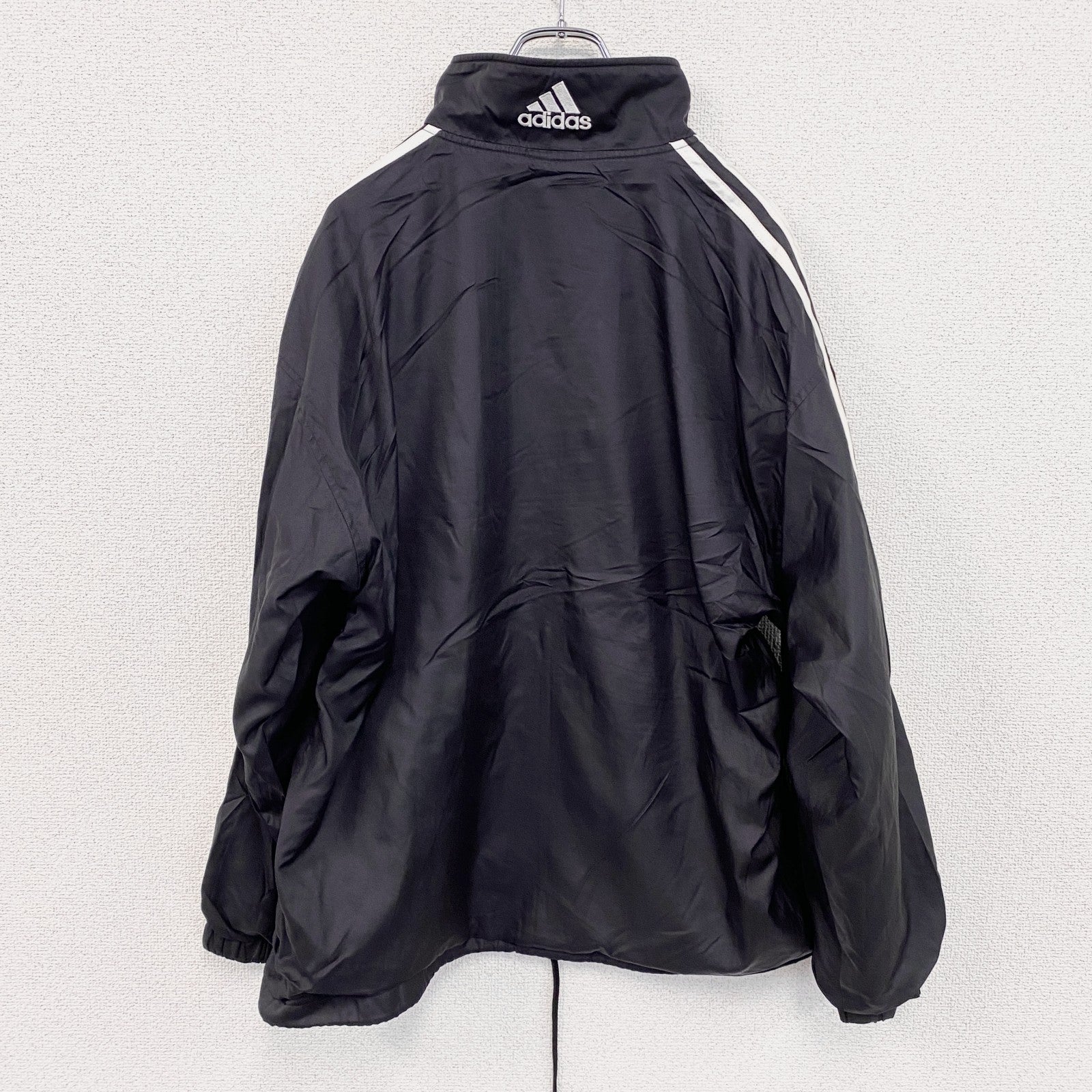 90s　adidas　アディダス　トラックジャケット/ジャージ　ヴィンテージ　黒　ブラック　Mサイズ