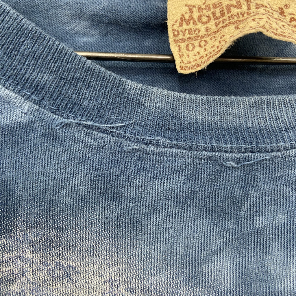 THE MOUNTAIN　ザマウンテン　半袖プリントTシャツ　アニマルT　タイダイ　青　ブルー　2XLサイズ