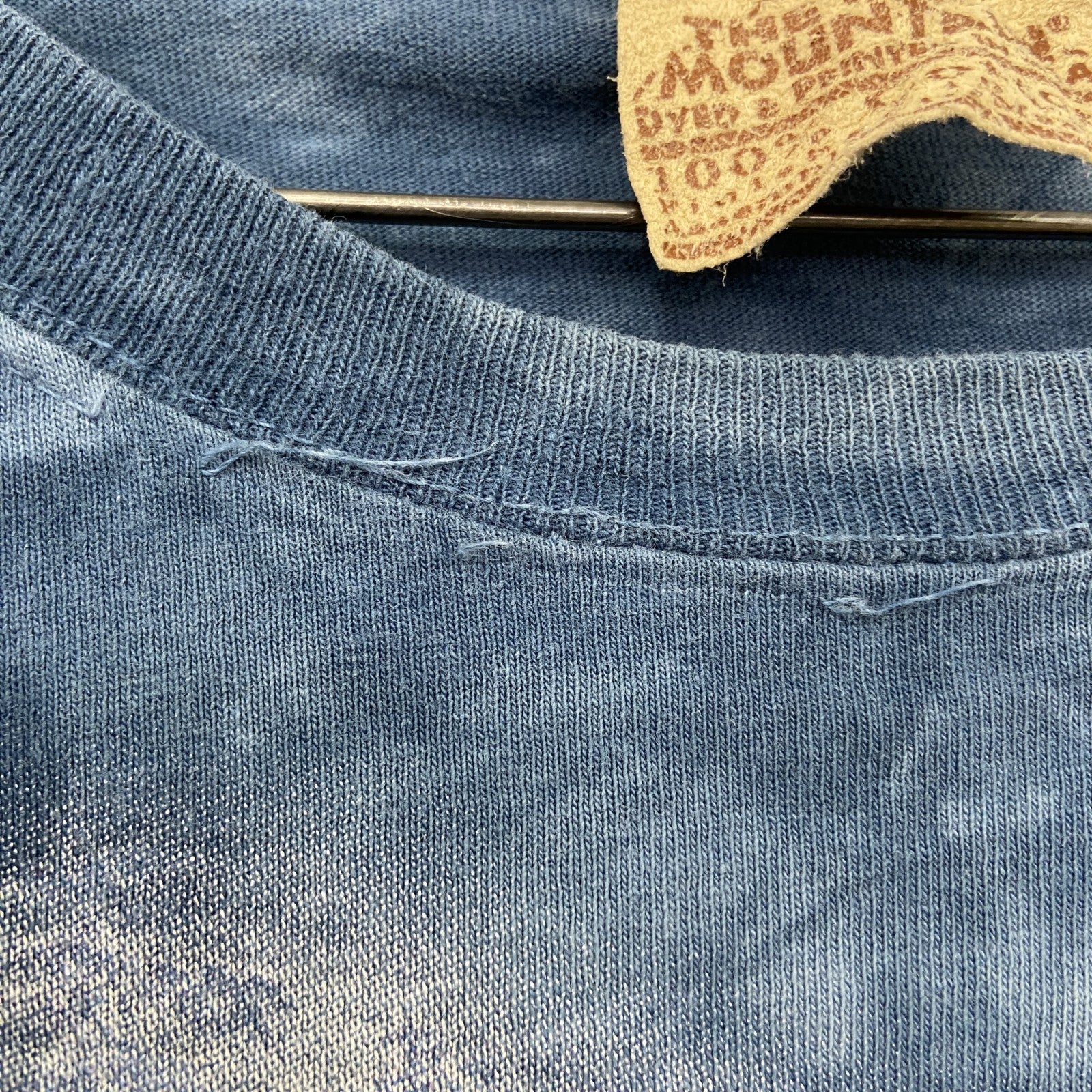 THE MOUNTAIN　ザマウンテン　半袖プリントTシャツ　アニマルT　タイダイ　青　ブルー　2XLサイズ