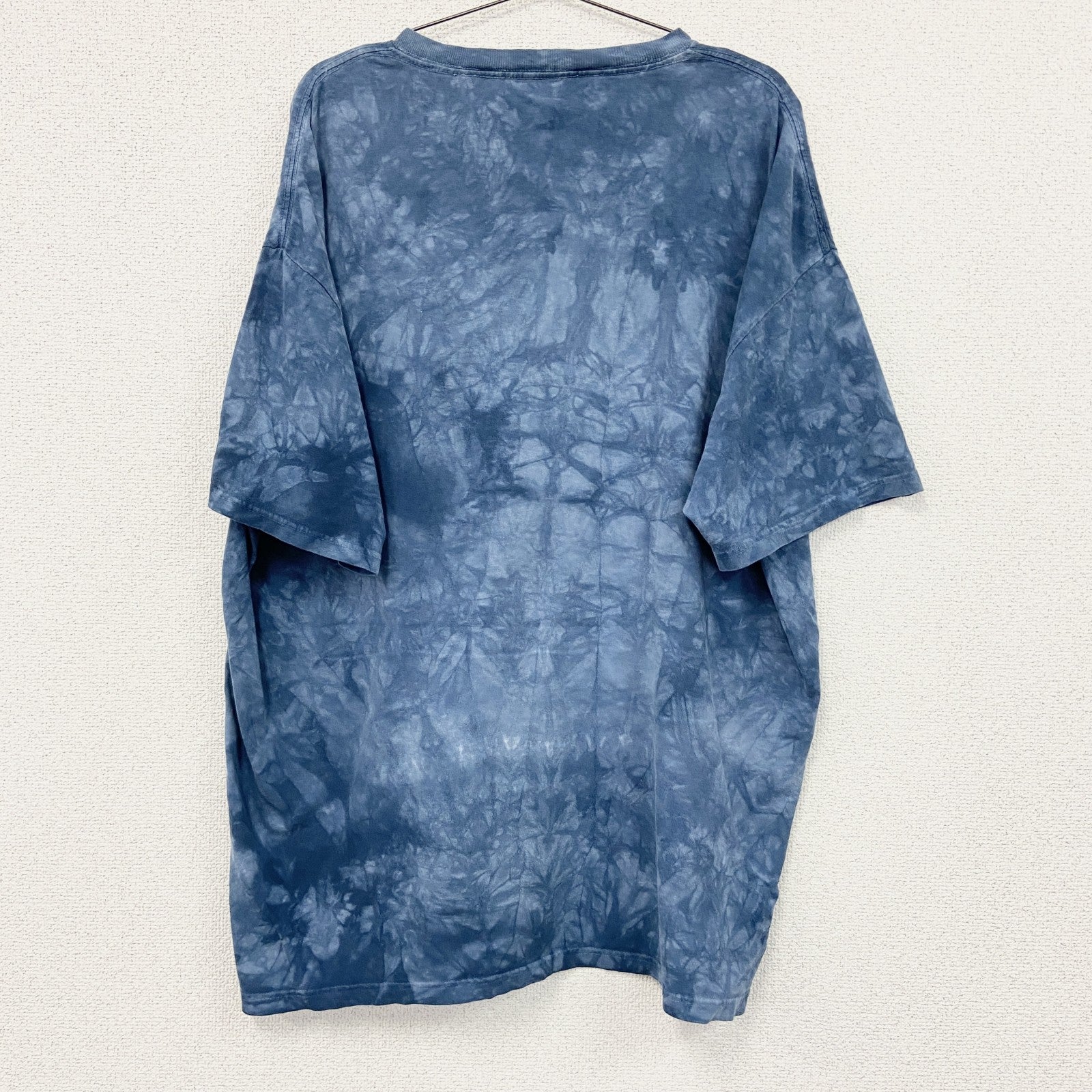 THE MOUNTAIN　ザマウンテン　半袖プリントTシャツ　アニマルT　タイダイ　青　ブルー　2XLサイズ