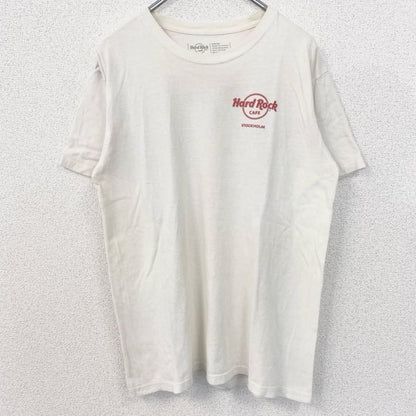 古着 used　Hard Rock Cafe　ハードロックカフェ　半袖デザインTシャツ　バックプリント　ストックホルム　Mサイズ
