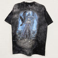 THE MOUNTAIN　ザマウンテン　半袖プリントTシャツ　タイダイ　黒　ブラック　Ｍサイズ