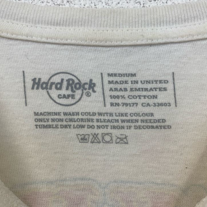 古着 used　Hard Rock Cafe　ハードロックカフェ　半袖デザインTシャツ　バックプリント　ストックホルム　Mサイズ